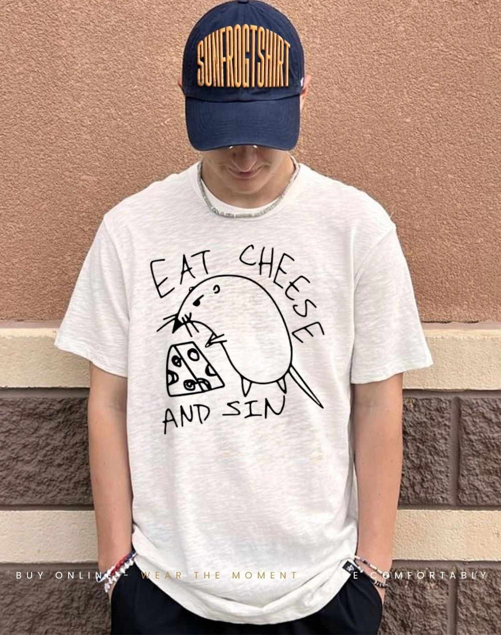 Rat eat cheese and sin shirt