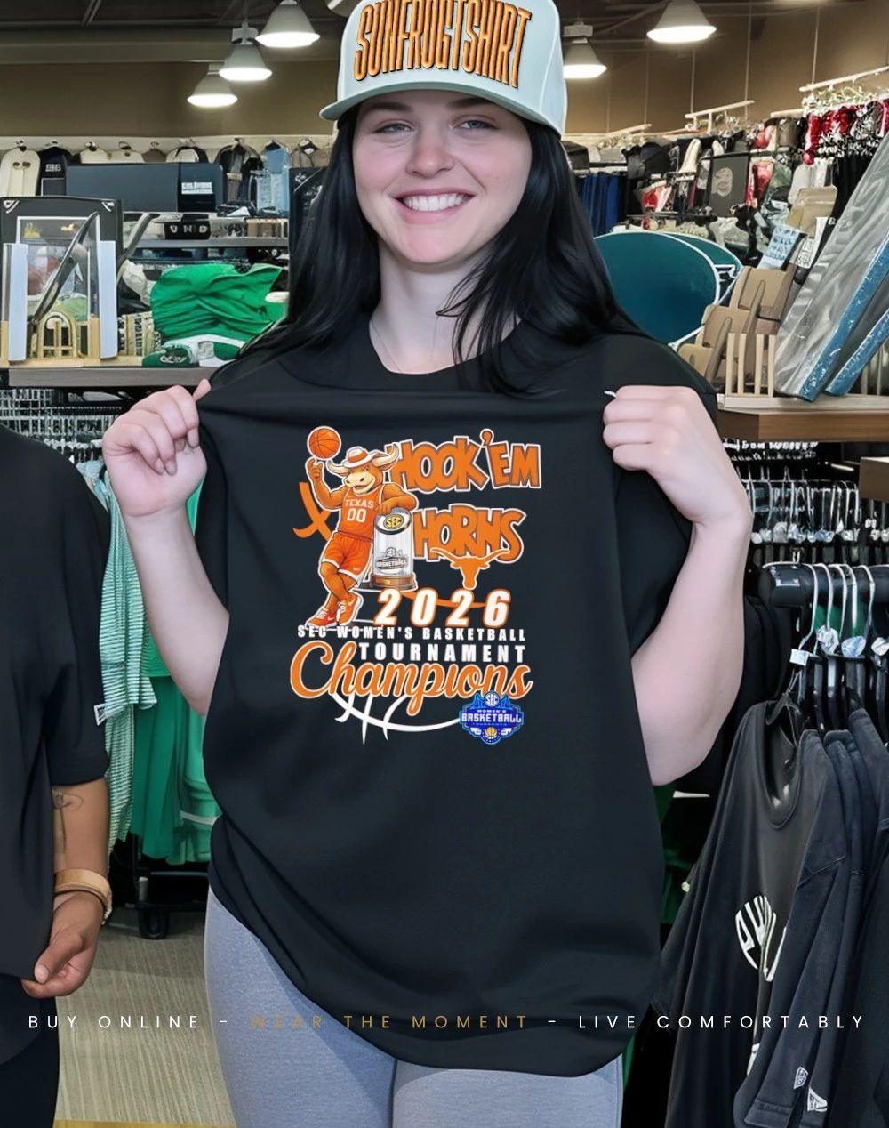 Texas Longhorns 2026 Sec Women’s Basketball Tournament Champions Hook ‘Em mascot shirt