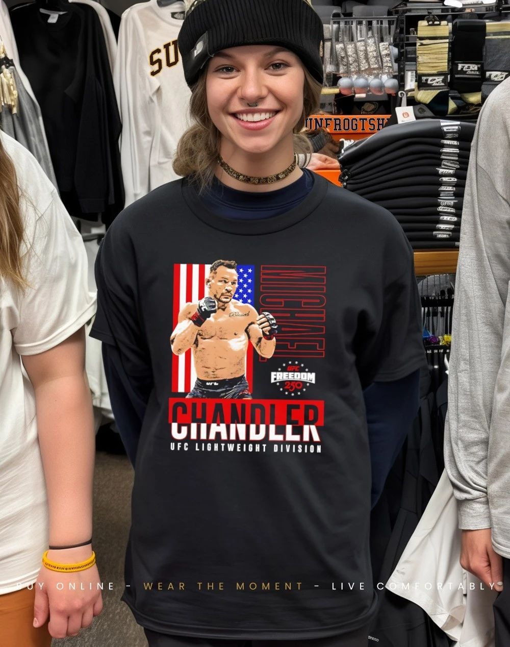 Michael Chandler UFC Freedom 250 American flag shirt