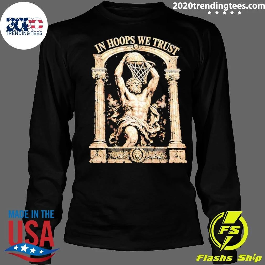 In Hoops We Trust Greek Statue Basketball Shirt