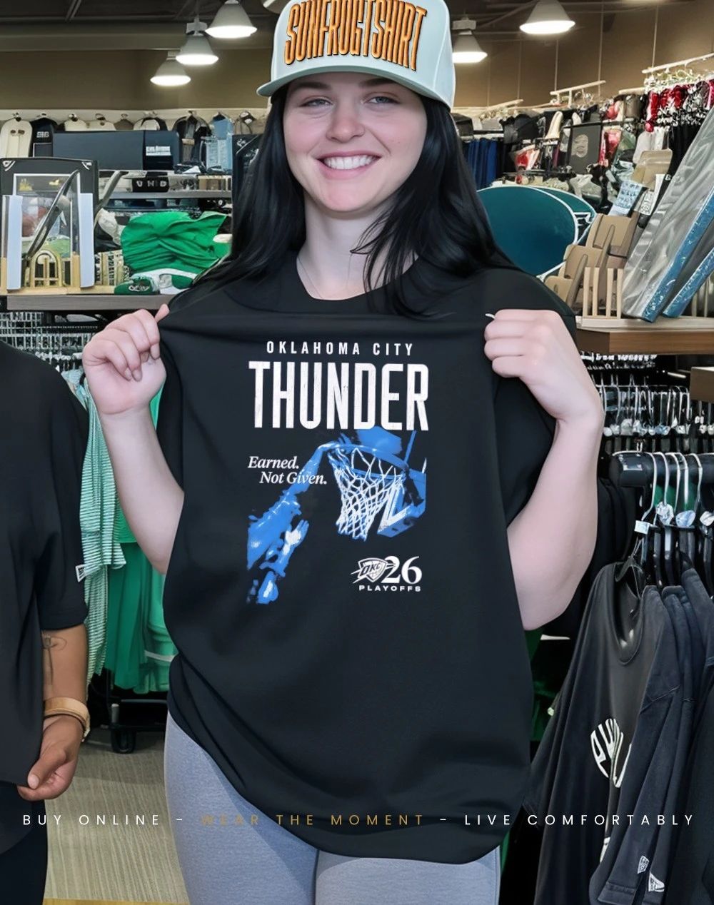 Oklahoma City Thunder 2026 NBA Playoffs Earned Not Given Dunk shirt