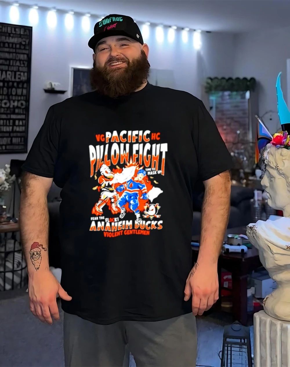 Anaheim Ducks Violent Gentlemen Fight Time To Mask Up shirt