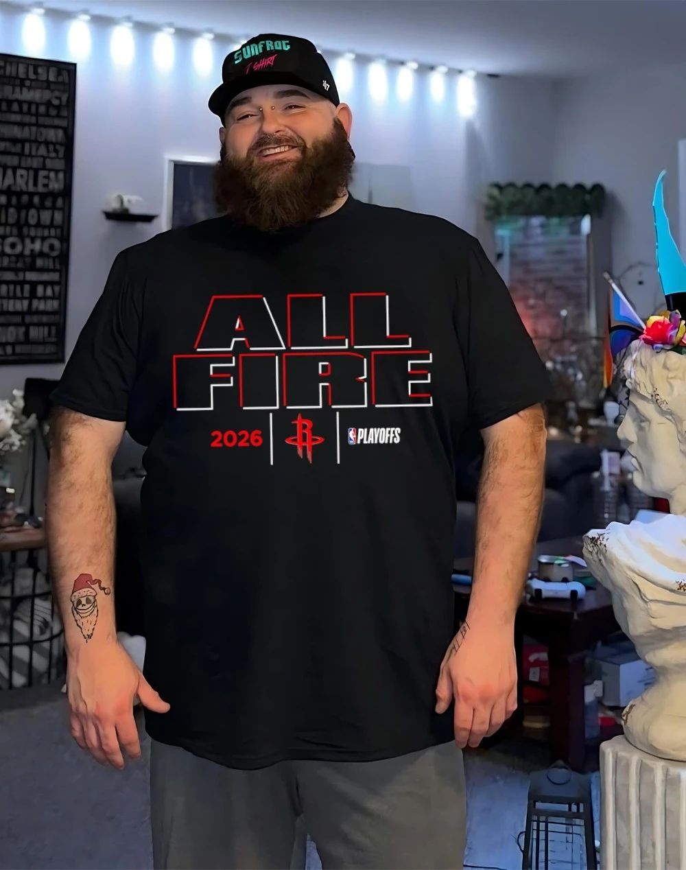 Houston Rockets All Fire 2026 NBA Playoffs shirt