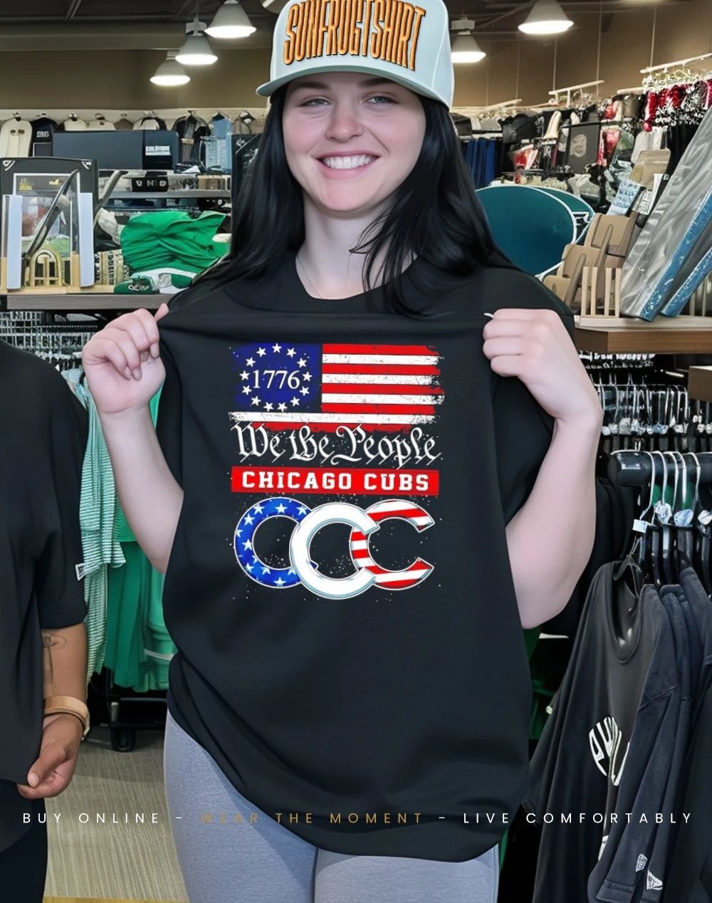 Chicago Cubs 1776 We The People USA flag shirt
