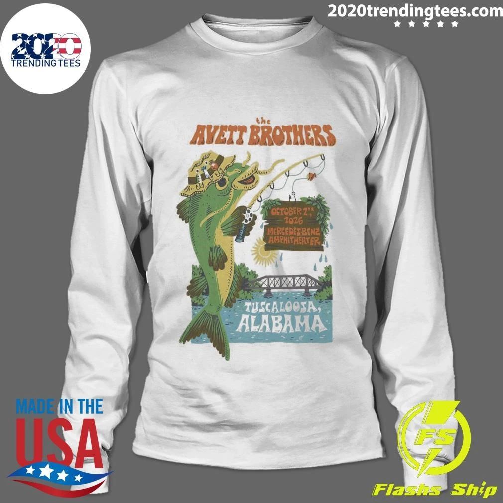The Avett Brothers Tuscaloosa Alabama October 2nd 2026 Tour Shirt