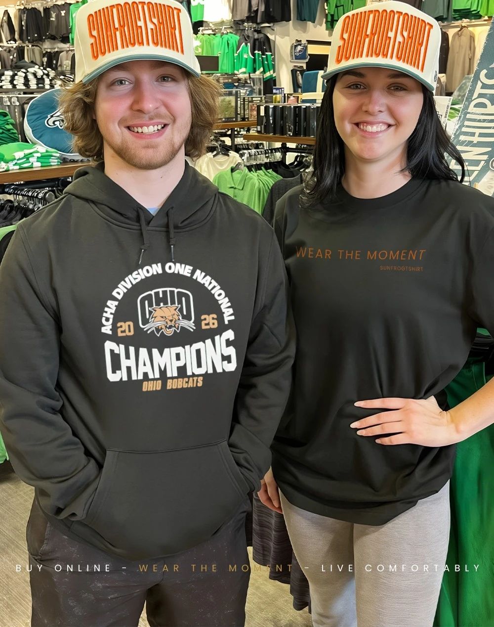 ACHA Division One National Champions 2026 Ohio Bobcats logo shirt