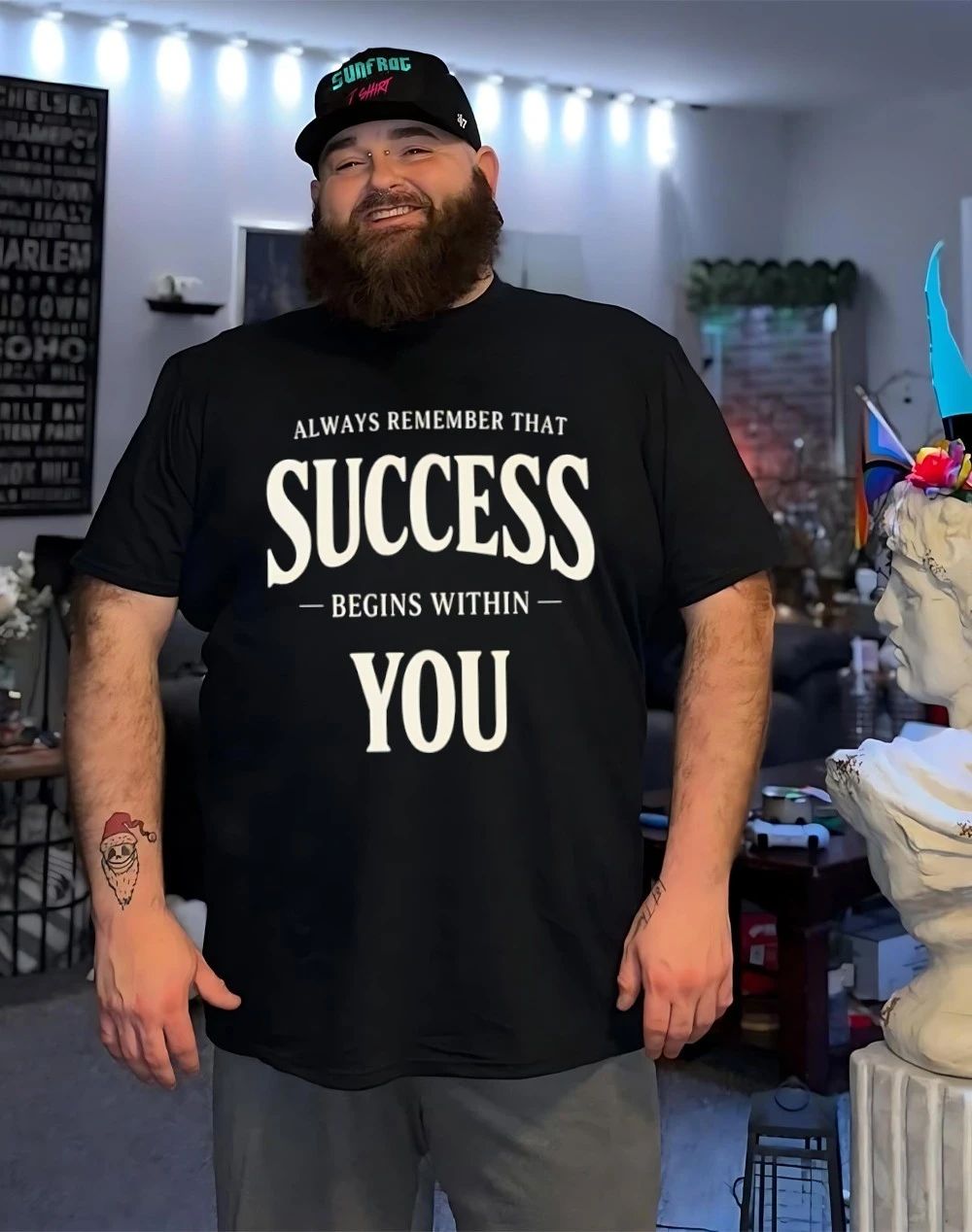 Chuck Norris always remember that success begins within you shirt