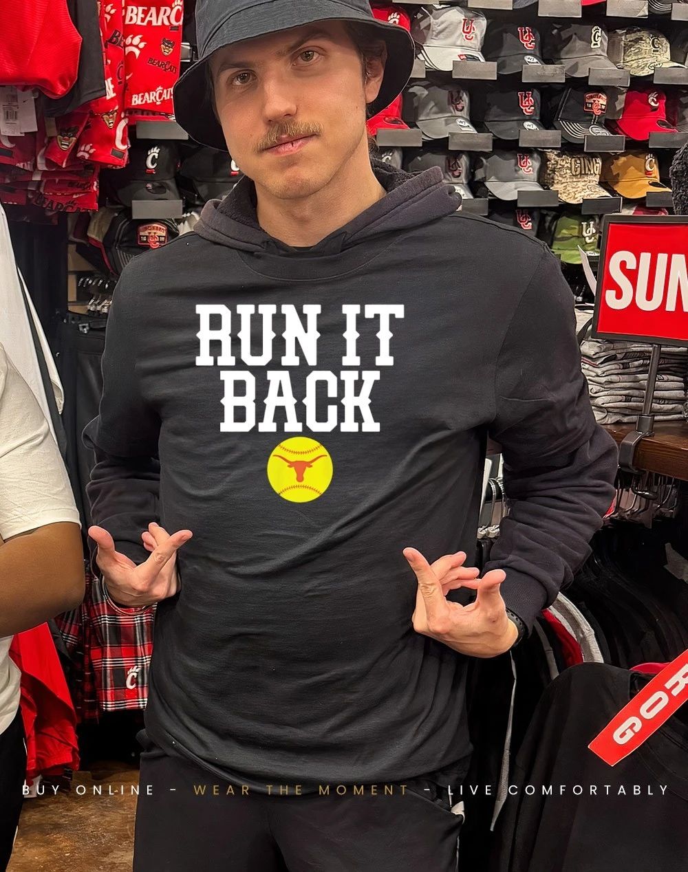 Texas Softball Run It Back logo shirt