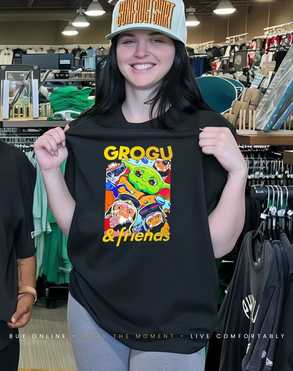 Grogu and Friends cartoon shirt