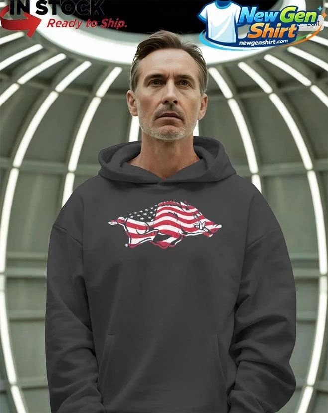 Arkansas Razorbacks Patriotic Marks Primary Logo Shirt