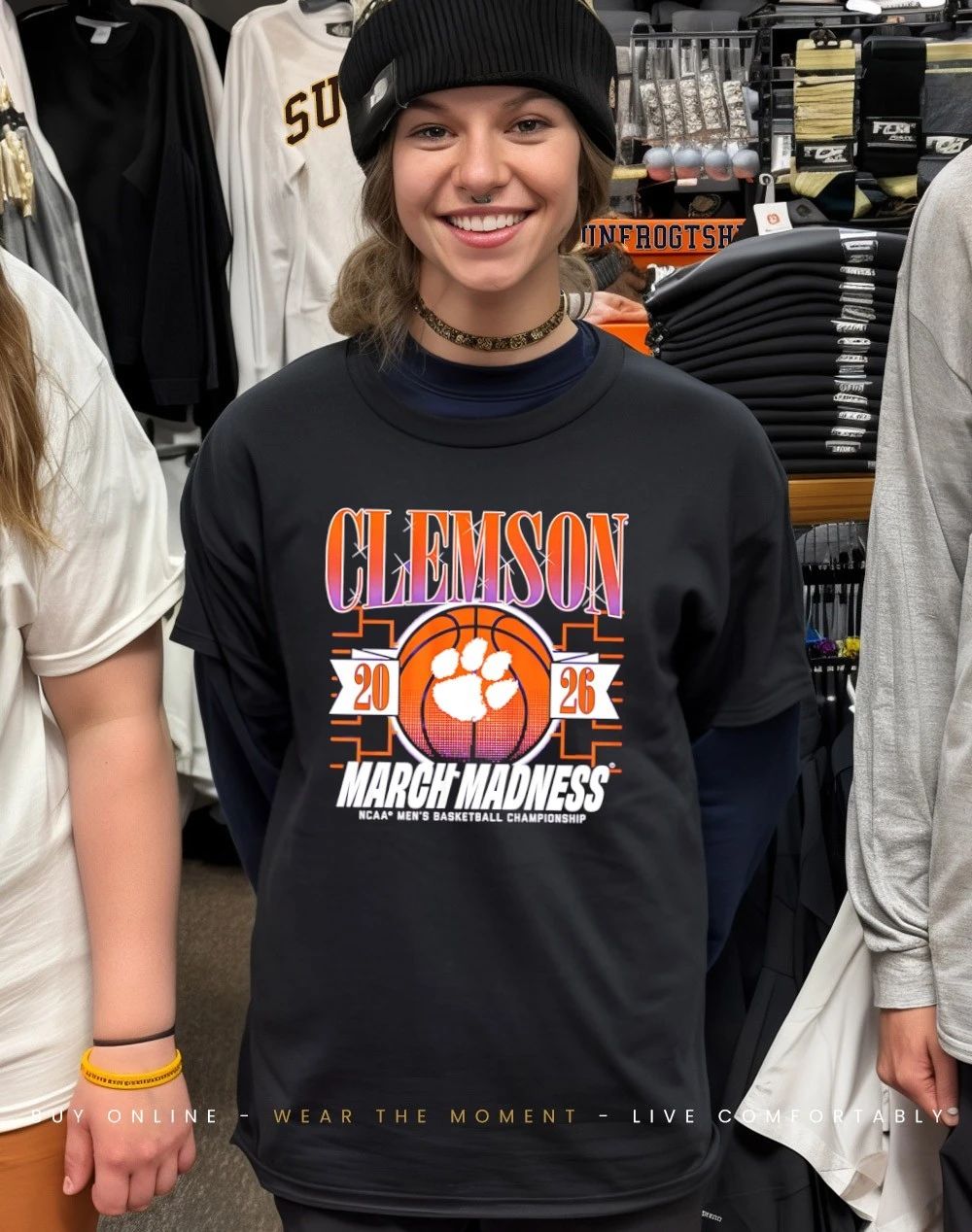 Clemson Tigers MBB 2026 March Madness logo shirt