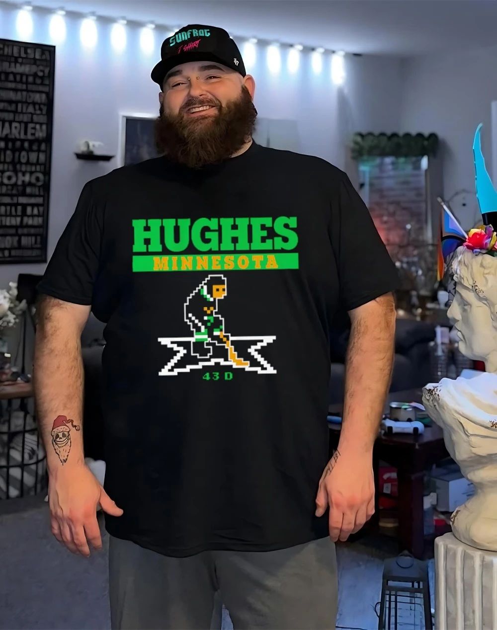 Quinn Hughes Minnesota Wild Retro Hockey 43D shirt