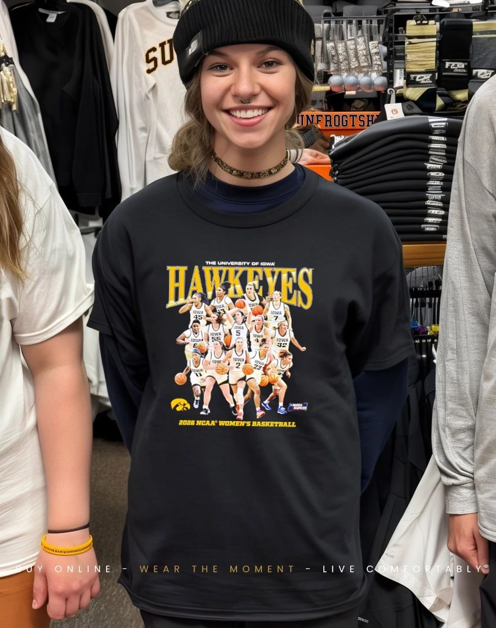 Iowa Women’s Basketball NCAA March Madness 2026 Team Collage shirt