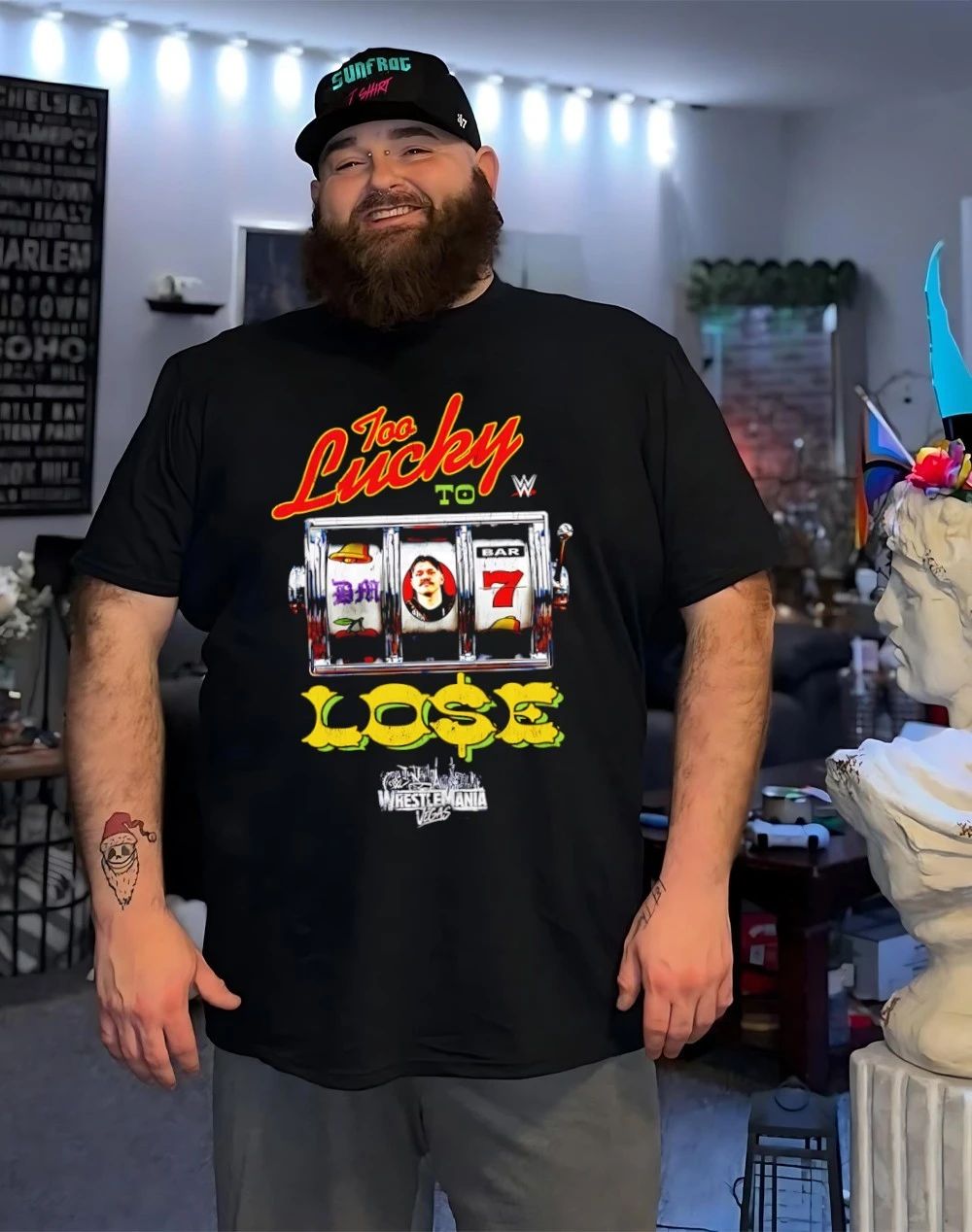 Dominik Mysterio WrestleMania 42 Slots Too Lucky 2026 shirt