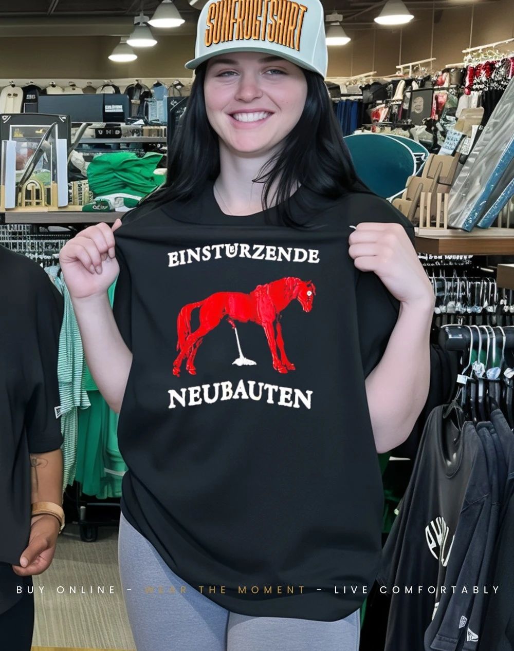 Einsturzende Neubauten red horse shirt