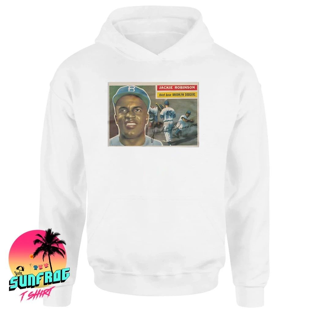 1956 Topps Baseball Jackie Robinson Dodgers vintage shirt
