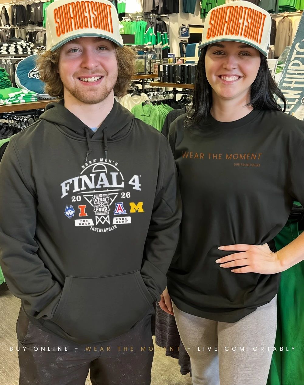 2026 NCAA Men’s Final Four 4 Indianapolis logos shirt