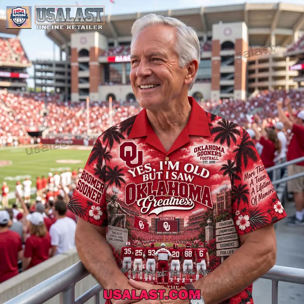 Oklahoma Sooners NCAA Football Greatness Legends Hawaiian Shirt