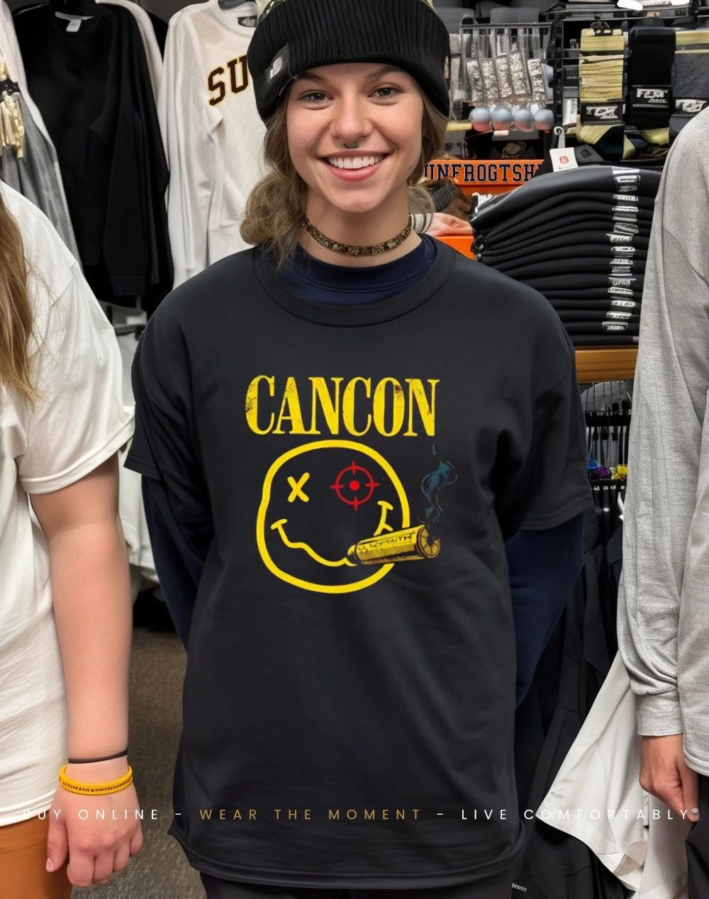 Cancon Smiley smoking shirt