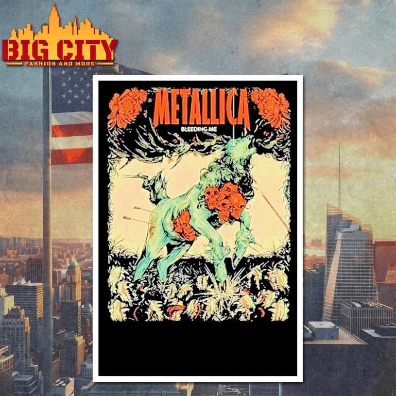 Metallica Pop-up Shop M72 European World Tour 2026 Bleeding Me Shirt