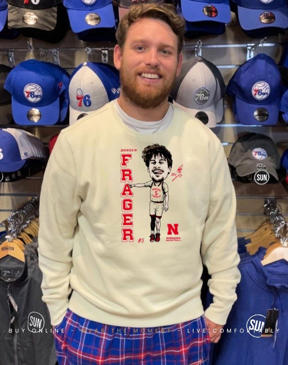 Braden Frager Nebraska Cornhuskers Frager caricature shirt