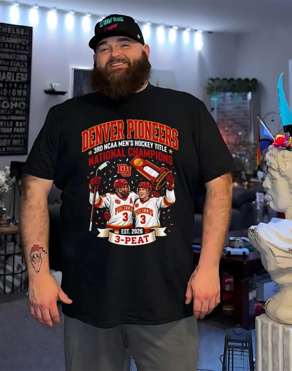 Denver Pioneers Win 3rd Ncaa Men’s Hockey Title National Champions 3 Peat shirt