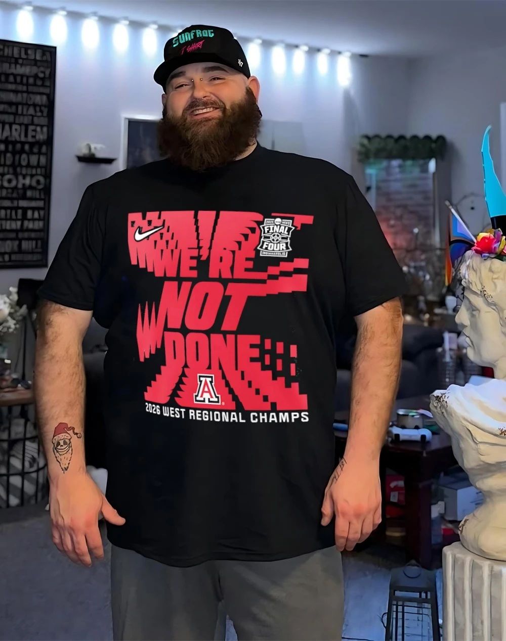 Arizona Wildcats 2026 West Regional Champs Final Four we’re not done shirt