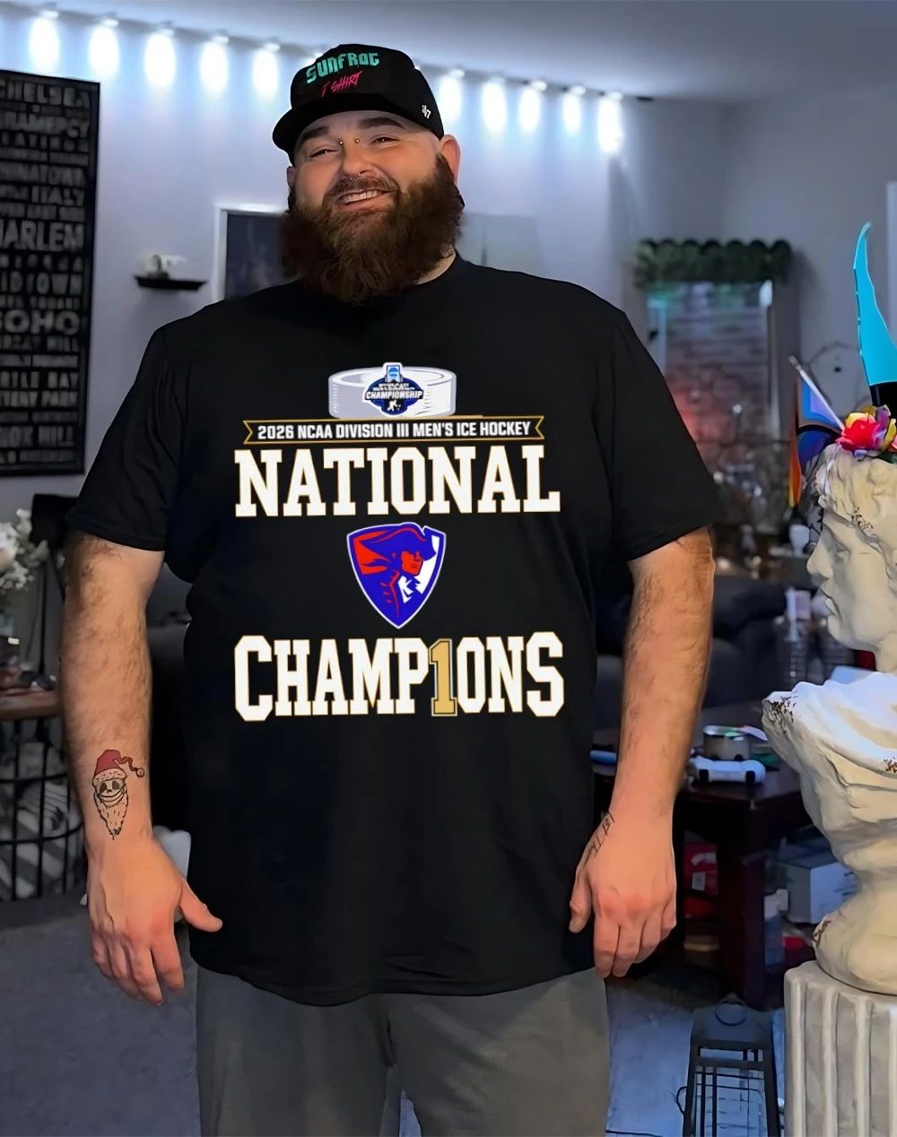 Hobart Statesmen 2026 NCAA DIII Men’s Ice Hockey National Champions Locker Room shirt