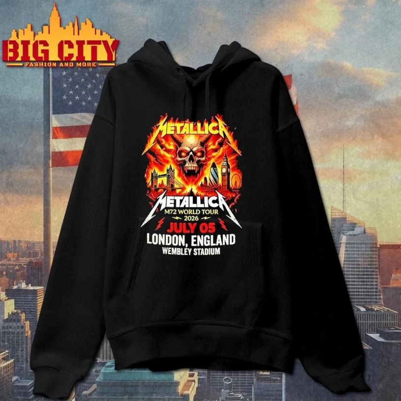 Metallica 2026 Tour July 05 London, England shirt