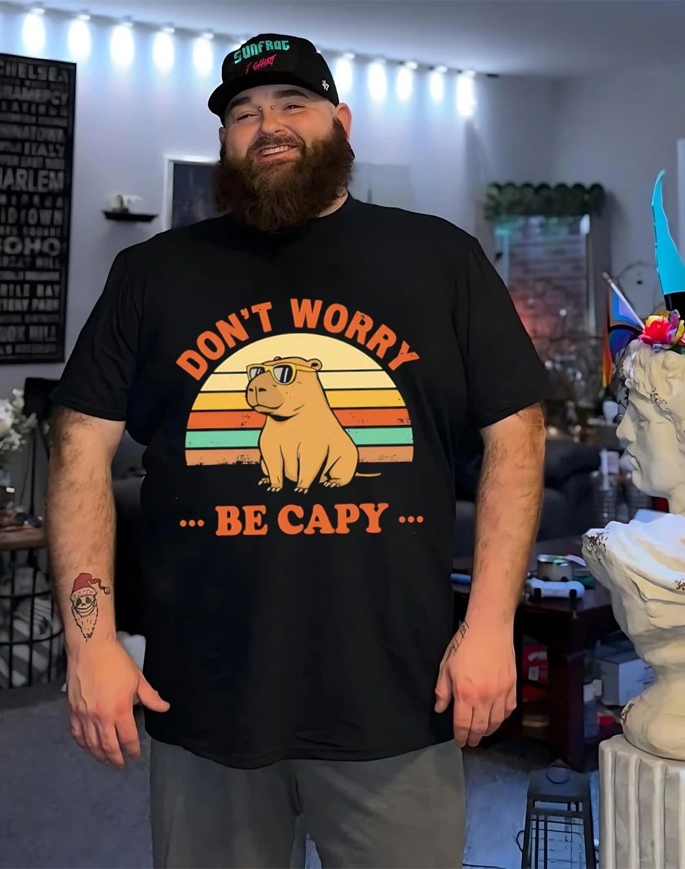 Capybara don’t worry be capy vintage shirt