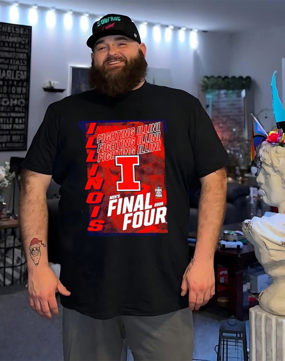 Illinois Fighting Illini NCAA Men’s Basketball Tournament March Madness Final Four 2026 shirt