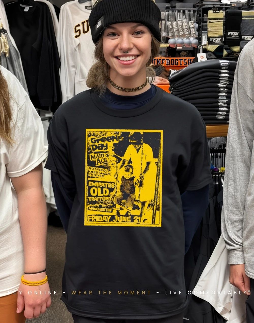Green Day made of ace nothing but thieves emirates old trafford shirt