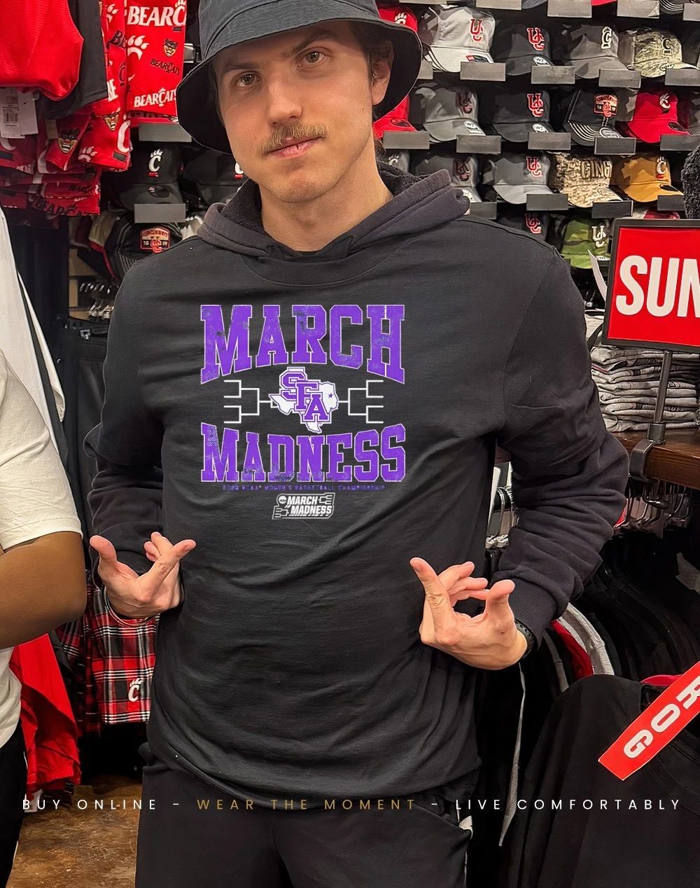 Stephen F Austin Ladyjacks WBB 2026 March Madness logo shirt