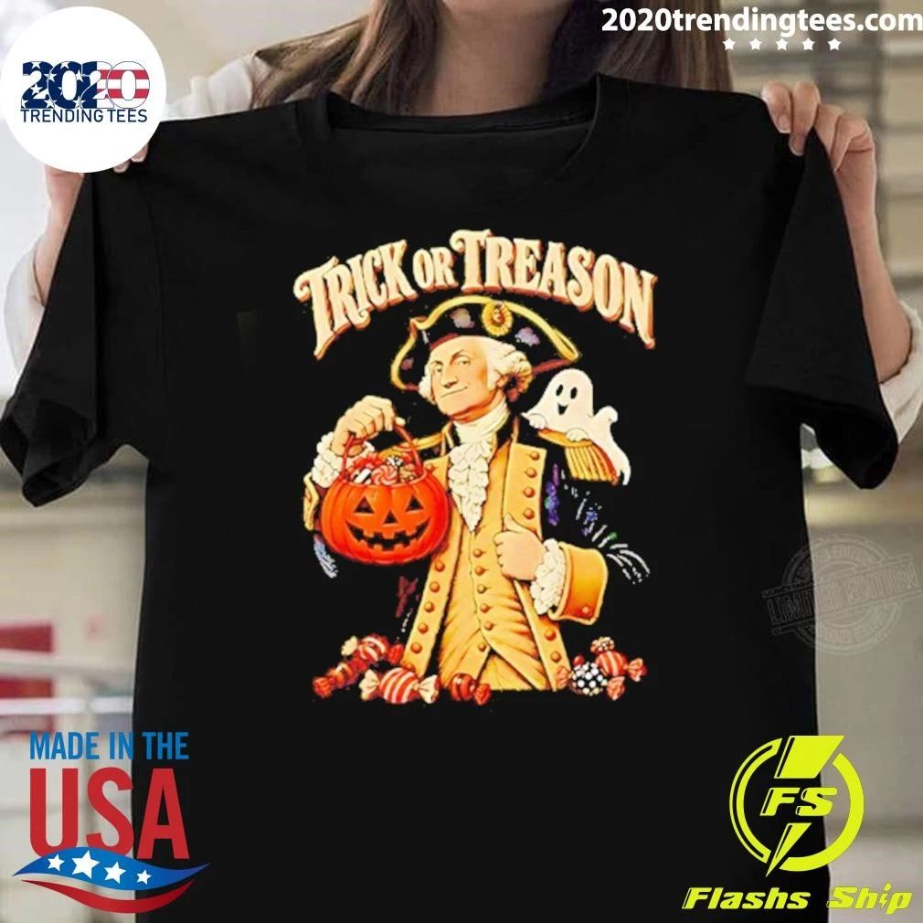 George Washington Trick Or Treason 2026 Halloween Shirt