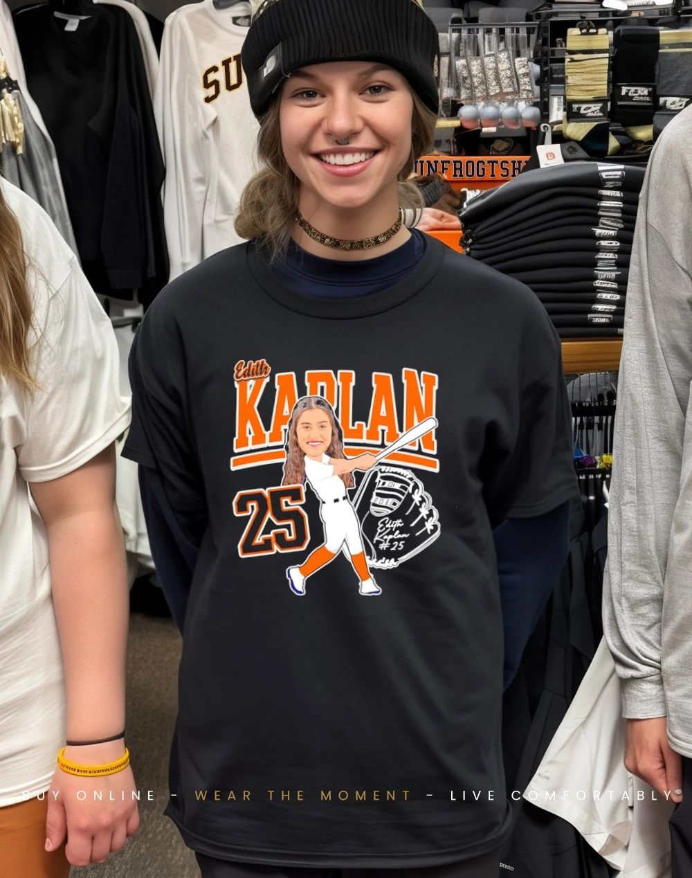 Edith Kaplan Virginia Softball caricature 2026 shirt
