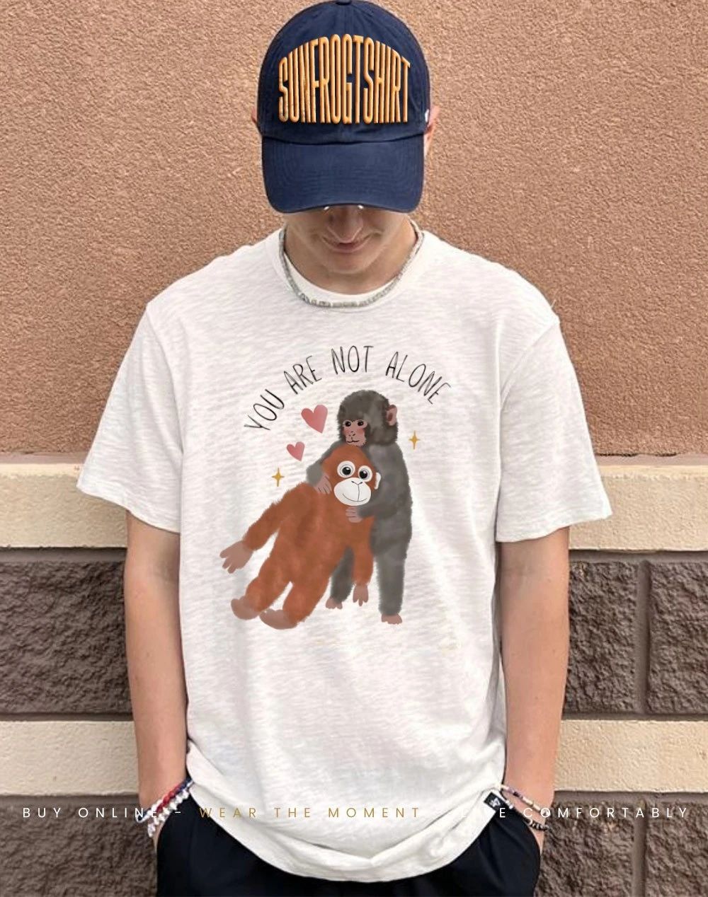 Punch Monkey you are not alone shirt
