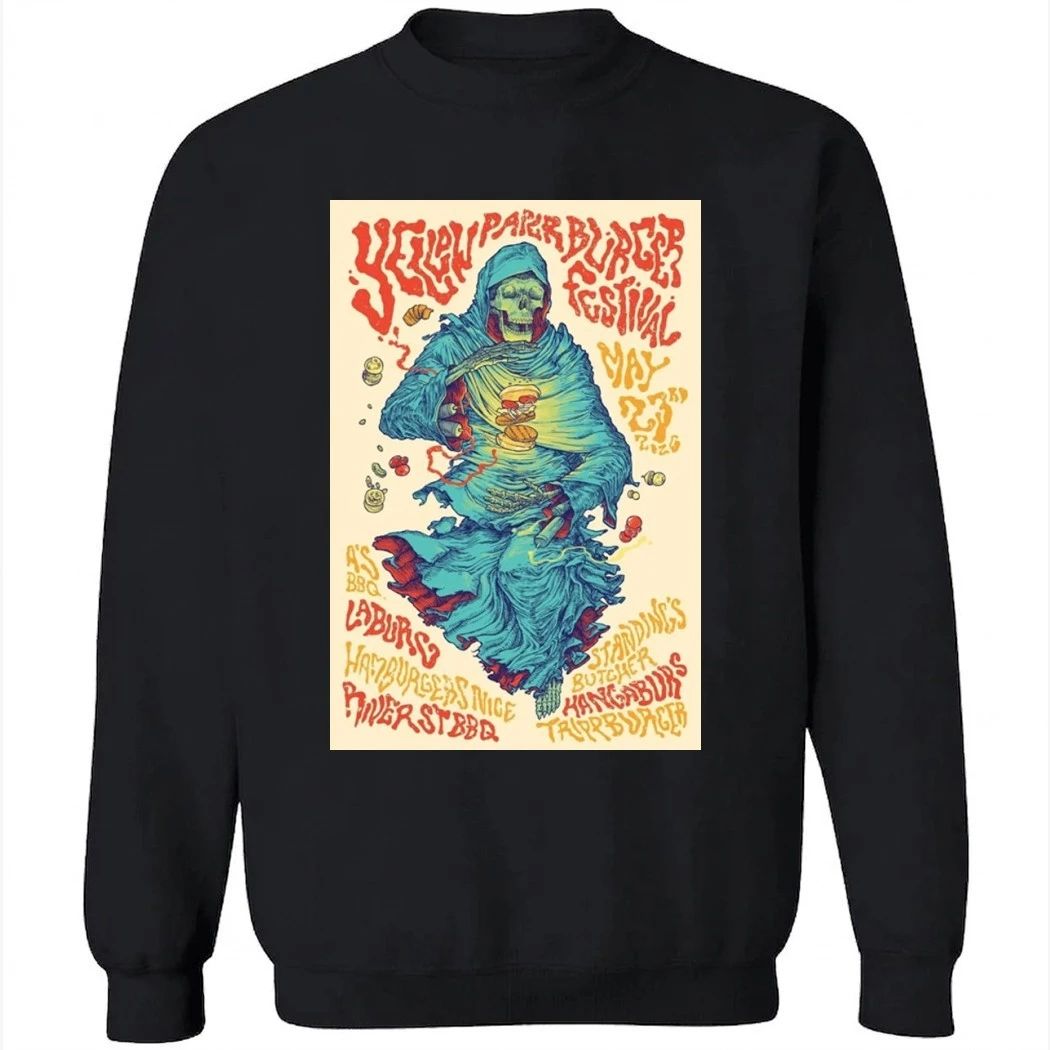 Yellow Paper Burger Fest Tour 2026 Los Angeles Poster Shirt