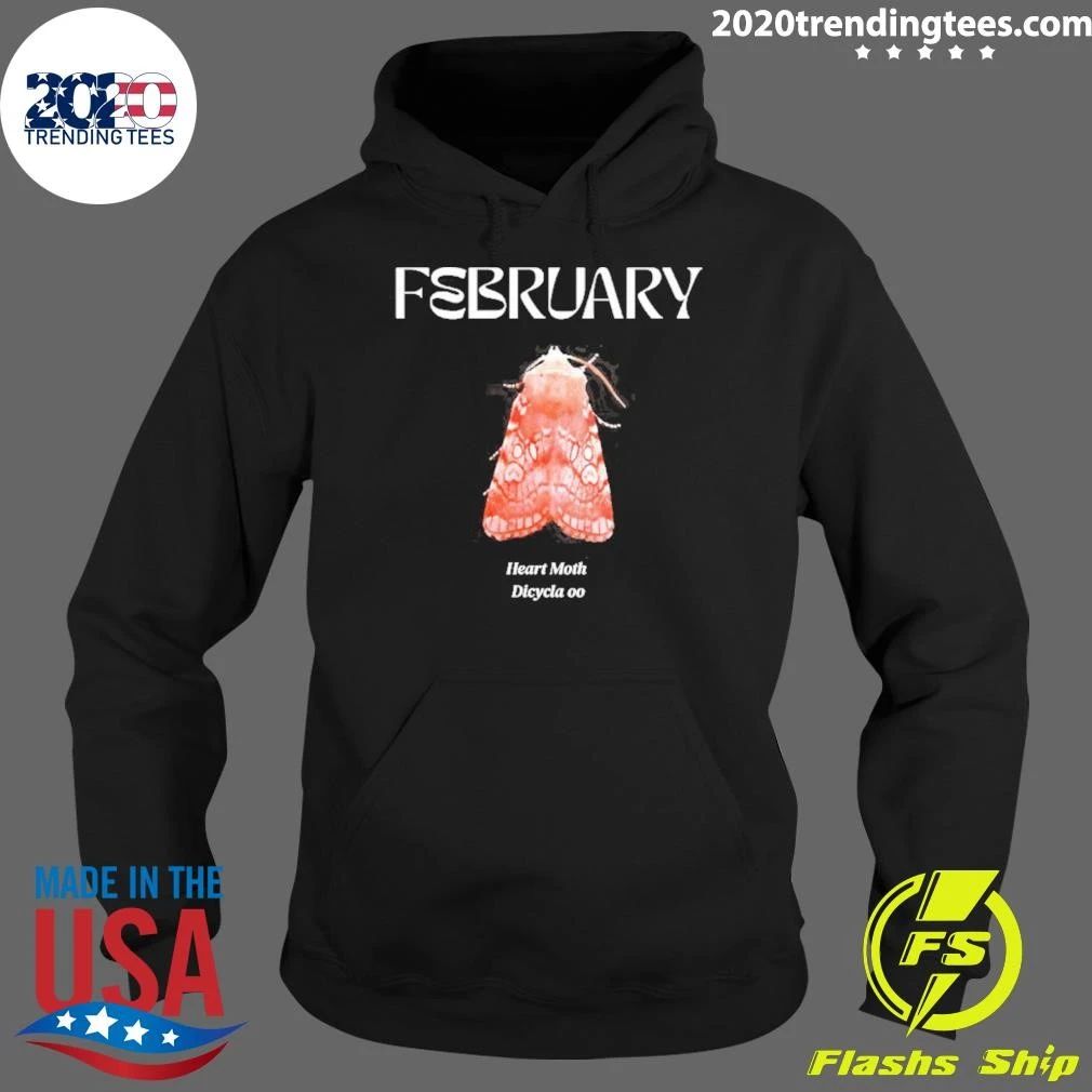 February Heart Moth Dicycla Oo Entomology Shirt