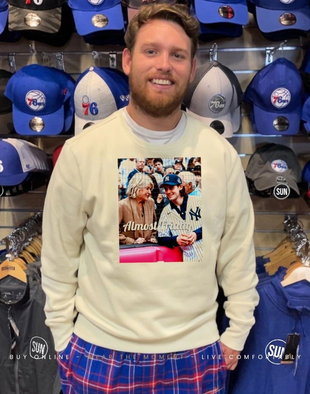 Almost Friday Hughes New York Yankees shirt