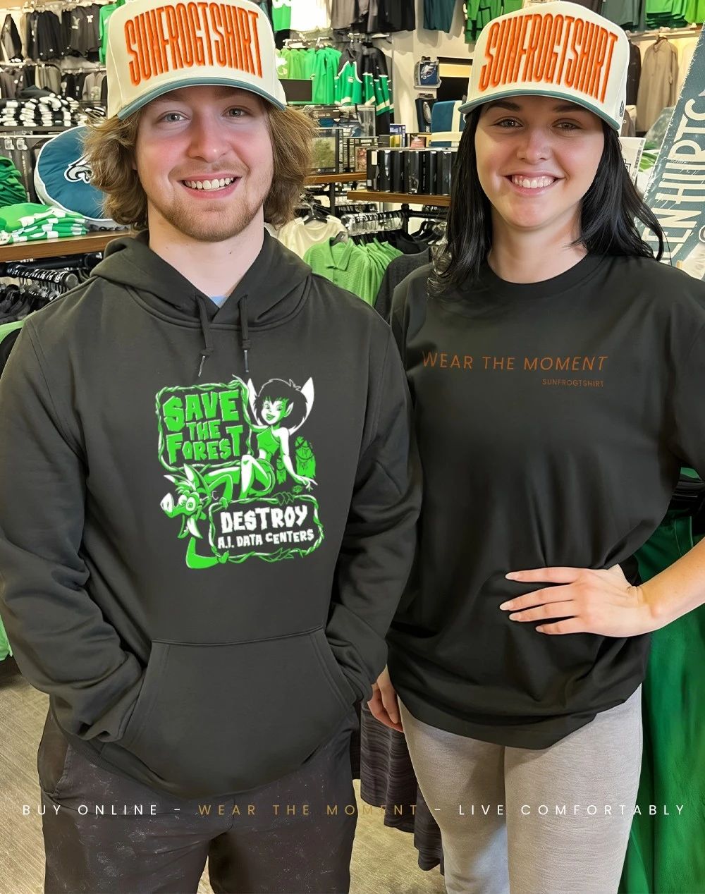 Save the Forest Destroy AI Data Centers shirt