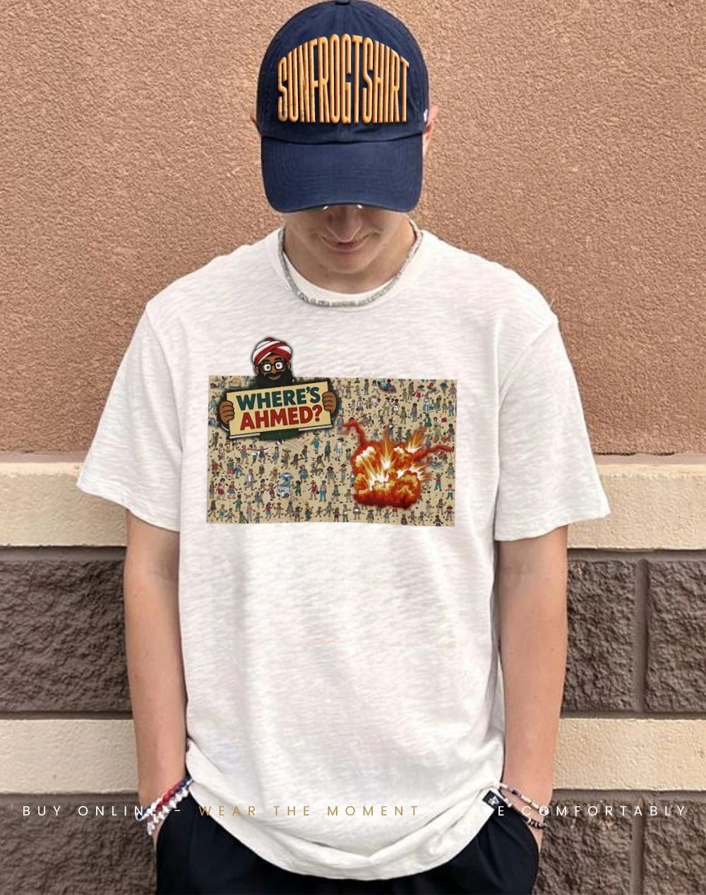 Where’s Ahmed Where’s Waldo parody shirt