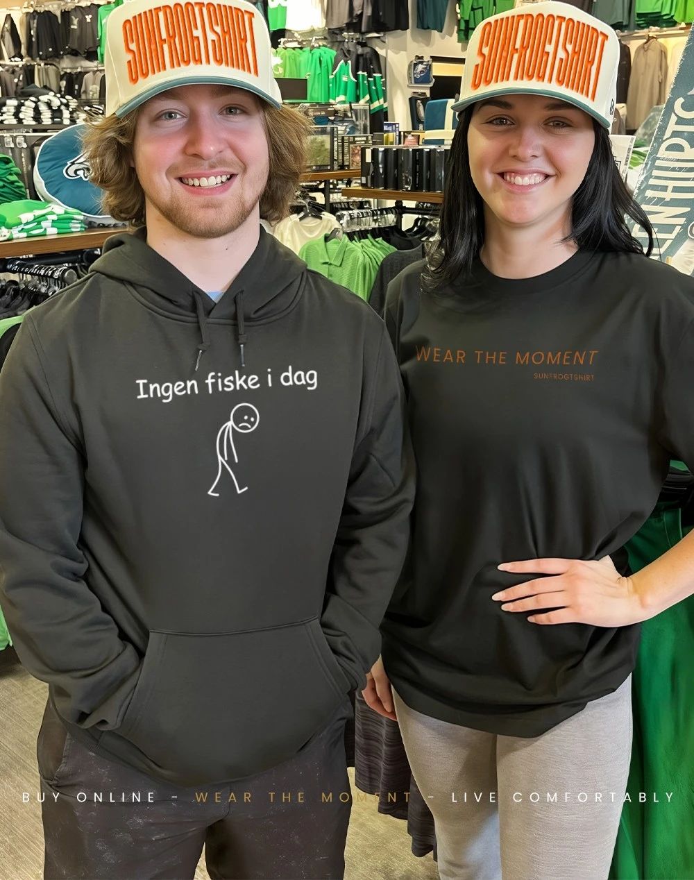 Ingen fiske I dag funny fishing lover shirt