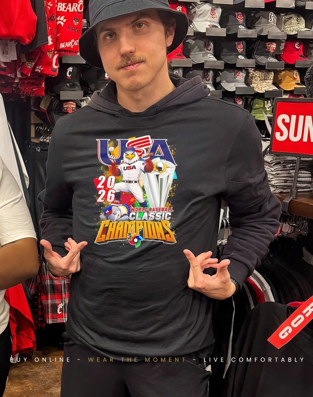 Team USA’s 2026 World Baseball Classic Champions mascot shirt