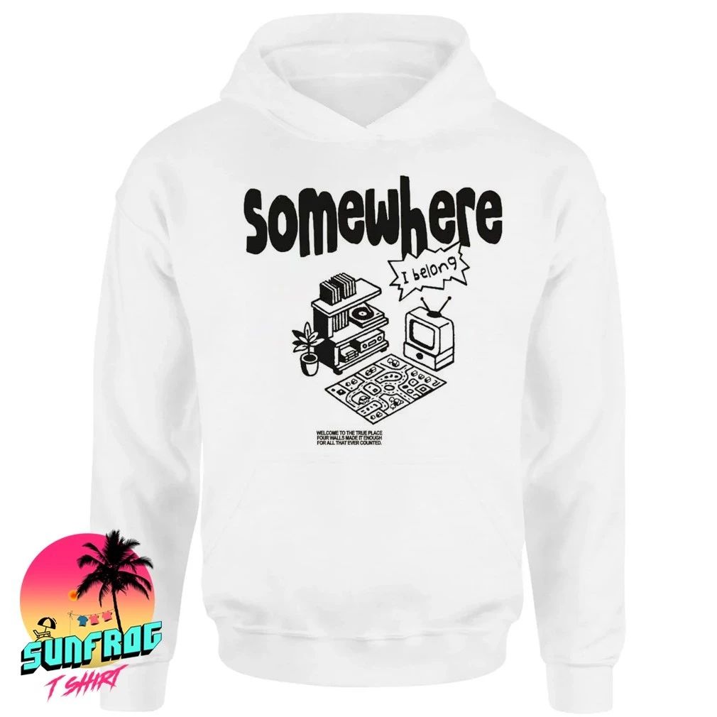 Somewhere I belong stone welcome to the true place four walls made it shirt