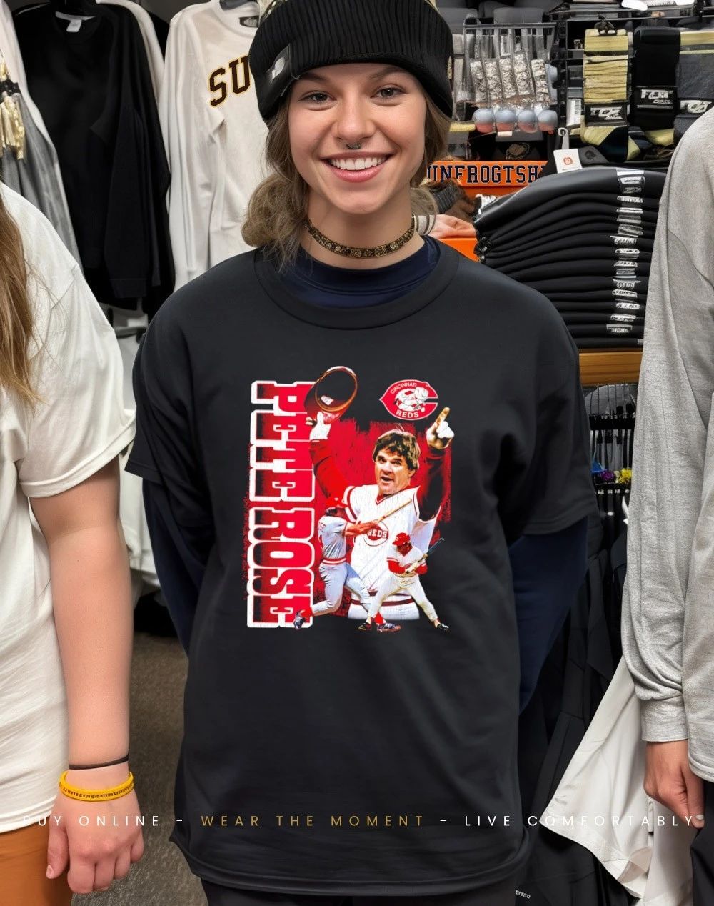 Pete Rose Cincinnati Reds Legendary Collage Player ’26 shirt