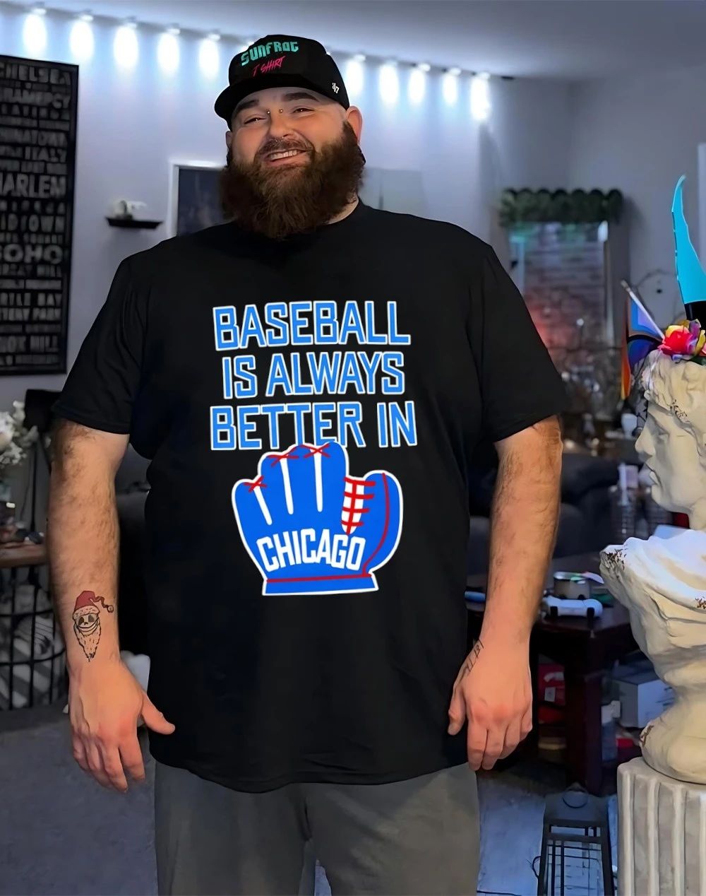 Baseball is always better in Chicago Cubs shirt