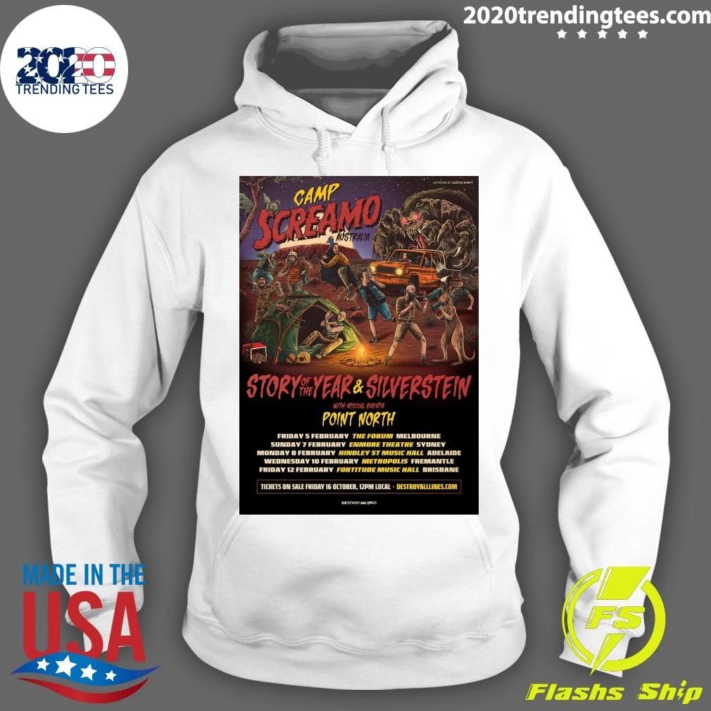 Silverstein And Story Of The Year Camp Screamo Australia Tour 2027 Shirt