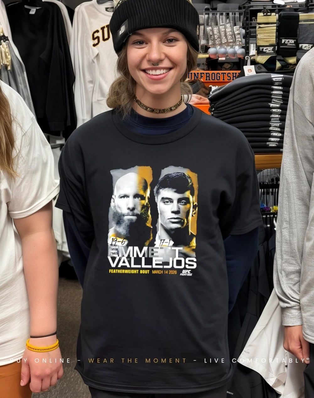 UFC Fight Night Emmett Vs Vallejos Match Up 2026 shirt