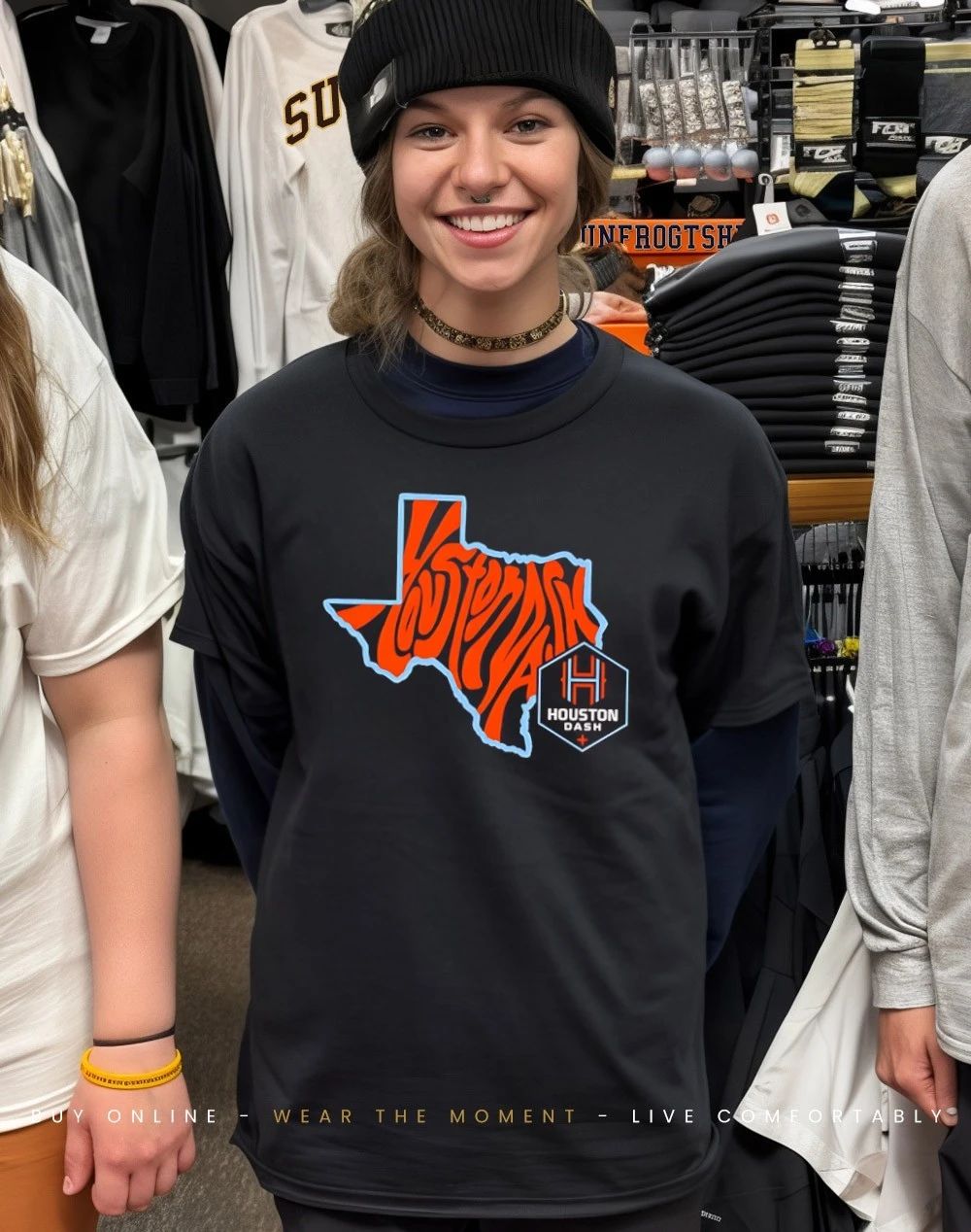 Houston Dash Groovy State graphic shirt