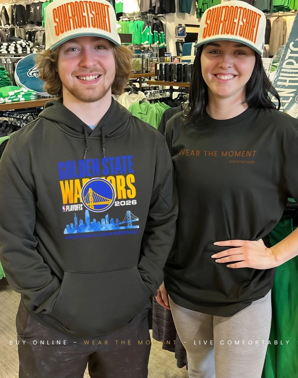 Golden State Warriors 2026 NBA Playoffs Western Conference Skyline shirt